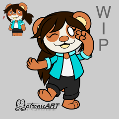 COMMISSION - Dogday 1 Lines and Flat Colors WIP 2