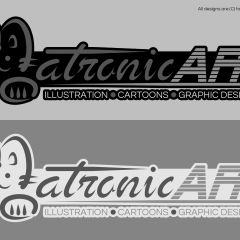 GRAPHIC DESIGN - MatronicArt Logo [Black & White]
