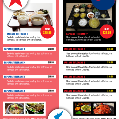 GRAPHIC DESIGN - Infograph Menu Sample 1